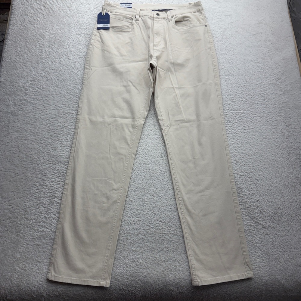 Footjoy LC Sueded 5 Pocket‎ Pant Stone Mens 34x32 Golf Trousers 29014 NEW